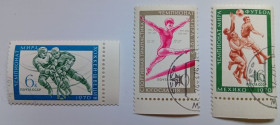 СРСР - СССР - ^/--/^ СССР 1970 Чемпионат мира по хоккею, гимнастике, футболу, гашеные ^_^^^ СРСР 1970 Чемпіонат світу з хокею, гімнастики, футболу, гашені - фото фото фото