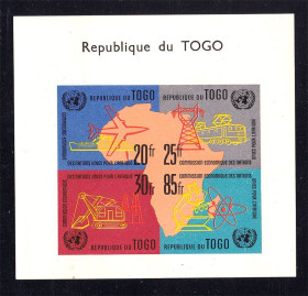 Транспорт Транспорт ^/--/^ Техника Транспорт . Того 1971 г MNH - блок - б/з ^_^^^ Того 1971 р MNH - блок - б/з - фото фото фото