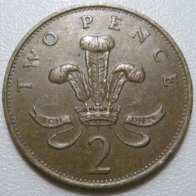 Єлизавета II (після ) Елизавета II (после ) ^/--/^ Велика Британія 2 пенса 1986 року 41579 ^_^^^ Великобритания 2 пенса 1986 года 41579 - фото фото фото