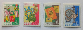 СРСР - СССР - ^/--/^ СССР 1963 Декоративно-прокладное искусство, MNH ^_^^^ СРСР 1963 Декоративно-прокладне мистецтво, MNH - фото фото фото