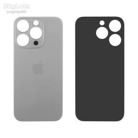 Корпуса на iPhone Корпуса на iPhone ^/--/^ Задня кришка APPLE iPhone 15 Pro Natural Titanium  (сіра)  (великий отвір) ^_^^^ Задняя крышка APPLE iPhone 15 Pro Natural Titanium (серая) (большое отверстие) - фото фото фото