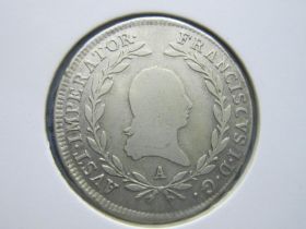 Австрія Австрия ^/--/^ монета 20 крейцеров Австрия 1810 А серебро ^_^^^ монета 20 крейцерів Австрія 1810 А срібло - фото фото фото