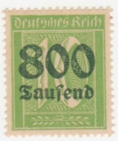 Веймарська республіка Веймарская республика ^/--/^ Германия    ( Рейх) 1923 г. №  300 * ^_^^^ Німеччина (Рейх) 1923 р. No 300* - фото фото фото