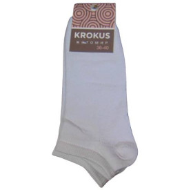 Шкарпетки Носки ^/--/^ Женские короткие носки Krokus РТ 36-40 белые ^_^^^ Жіночі короткі шкарпетки Krokus РТ 36-40 білі - фото фото фото