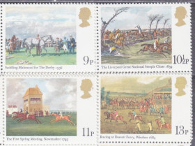 Великобританія Великобритания ^/--/^ Великобритания 1979 КОННЫЕ СКАЧКИ ДЕРБИ СКАКУНЫ КОНИ ЛОШАДИ СПОРТ ЗАБЕГИ ИППОДРОМ Mi.793-796**MNH ^_^^^ Великобританія 1979 КОННІ СКАЧКИ ДЕРБІ СКАКУНИ КОНІ ЛОШАДИ СПОРТ ЗАБІГІ ІПСОДРОМ Mi.793-796**MNH - фото фото фото