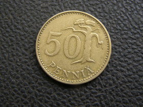 Фінляндія Финляндия ^/--/^ 50 пенни Финляндия 1972 г ^_^^^ 50 пенні Фінляндія 1972 - фото фото фото