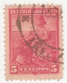 Південна Америка Южная Америка ^/--/^ Аргентина 1899 г.№  111 гашеная ^_^^^ Аргентина 1899 No 111 гашена - фото фото фото
