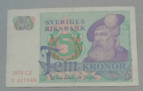 Інші країни Другие страны ^/--/^ Швеция 5 крон 1978 ^_^^^ Швеція 5 крон 1978 - фото фото фото