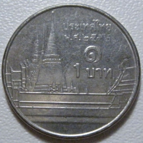Таїланд Таиланд ^/--/^ Таїланд 1 бат 2009 року #39869 ^_^^^ Таиланд 1 бат 2009 года #39869 - фото фото фото