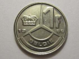 Бельгія Бельгия ^/--/^ Бельгия 1 франк 1989 года BELGI 3 /--/ П /--/ 626 ^_^^^ Бельгія 1 франк 1989 року BELGI 3 /--/ П /--/ 626 - фото фото фото