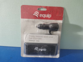 Розгалужувачі Разветвители ^/--/^ Автомобільна USB зарядка EQUIP від прикурювача розгалужувач ^_^^^ Автомобильная USB зарядка EQUIP от прикурителя разветвителя - фото фото фото