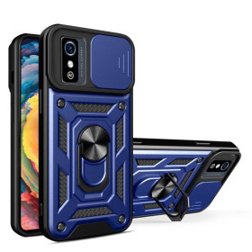 Чохли, бампера Чехлы, бампера ^/--/^ Чохол Fiji Camera Defence для ZTE Blade L /--/ 8 бампер із захистом камери та підставкою Dark Blue ^_^^^ Чехол Fiji Camera Defence для ZTE Blade L /--/ 8 бампер с защитой камеры и подставкой Dark Blue - фото фото фото