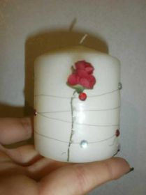 Готові вироби Готовые изделия ^/--/^ ОРИГИНАЛЬНАЯ ВИНТАЖНАЯ СВЕЧА РУЧНАЯ РАБОТА!!! ^_^^^ ОРИГІНАЛЬНА ВИНТАЖНА СВІЧА РУЧНА РОБОТА!!! - фото фото фото
