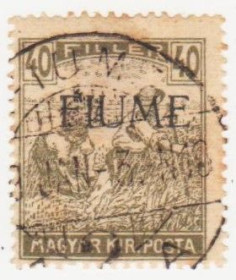Угорщина Венгрия ^/--/^ Фиуме  1918 г. № 12 гашеная ^_^^^ Фіуме 1918 р. No 12 гашена - фото фото фото