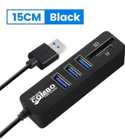 Інші комплектуючі Другие комплектующие ^/--/^ USB 3.0 / 2.0 / 1.1  HUB концентратор на 3 ЮСБ входа + картридер SD/TF  (Micro SD) ^_^^^ USB 3.0 / 2.0 / 1.1 HUB концентратор на 3 ЮСБ входу + картридер SD/TF (Micro SD) - фото фото фото