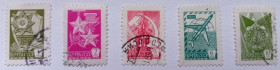 СРСР - СССР - ^/--/^ СССР 1976 Стандарт, 5 марок, гашеные ^_^^^ СРСР 1976 Стандарт, 5 марок, гашені - фото фото фото