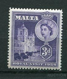 Історія та особистості История и личности ^/--/^ Мальта 1954   3 /--/ d Elizabeth Royal visit  MNH ^_^^^ 1954 — 3 /--/ d Elizabeth Royal visit MNH - фото фото фото