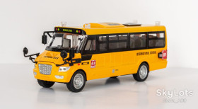 : : ^/--/^ 1:24 School bus with lighte and sound yellow, LEAN Toys - фото фото фото