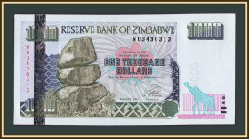 Зімбабве Зимбабве ^/--/^ Зимбабве 1000 долларов 2003 P-12  (12 /--/ b) UNC ^_^^^ Зімбабве 1000 доларів 2003 P-12 (12 /--/ b) UNC - фото фото фото