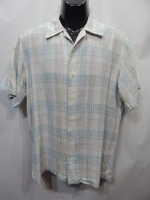 Сорочки Рубашки ^/--/^ Мужская рубашка с коротким рукавом лен haggar р.50 017 /--/ ДРБУ (только в указанном размере, только 1 шт) ^_^^^ Чоловіча сорочка з коротким рукавом лен haggar р.50 017 /--/ ДРБУ (тільки в зазначеному розмірі, тільки 1 шт) - фото фото фото