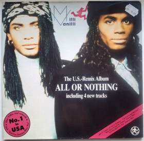 Платівки Пластинки ^/--/^ Milli Vanilli - All Or Nothing. The U.S. Remix Album - 1989.  (LP). 12. Vinyl. Пластинка. Germany. ^_^^^ Milli Vanilli — All Or Nothing. The U.S. Remix Album - 1989. 12.Vinyl. Пластинка. Germany. - фото фото фото