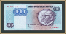 Ангола Ангола ^/--/^ Ангола 1000 кванза 1987 P-121  (121 /--/ b) UNC ^_^^^ Ангола 1000 кванзу 1987 P-121 (121 /--/ b) UNC - фото фото фото
