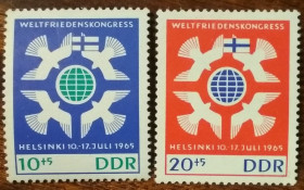 НДР, ФРН ГДР, ФРГ ^/--/^ ГДР Всемирный конгресс мира 1965 ^_^^^ НДР Всесвітній конгрес миру 1965 - фото фото фото