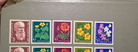 Флора Флора ^/--/^ Швейцария Личности Флора Цветы 1959 ^_^^^ Швейцарія Особистості Флора Квіти 1959 - фото фото фото