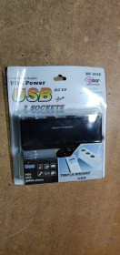 Прикурювачі Прикуриватели ^/--/^ Разветвитель для прикуривателя 1-3 + USB № НОВ /--/ 212104 ^_^^^ Розгалужувач для прикурювача 1-3 + USB No НОВ /--/ 212104 - фото фото фото