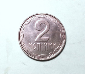 Обігові Обиходные ^/--/^ Україна 2 копійки 2011 ^_^^^ Украина 2 копейки 2011 - фото фото фото