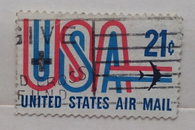 Північна Америка Северная Америка ^/--/^ США 1971 г - Авиапочта, 21 с ^_^^^ США 1971 — Авіапошта, 21 с - фото фото фото