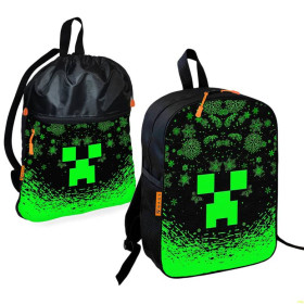 Рюкзаки, сумки Рюкзаки, сумки ^/--/^ Школьный рюкзак детский Minecraft + Сумка для обуви спортивной формы рюкзак-мешок  для мальчика (017 ^_^^^ Шкільний рюкзак дитячий Minecraft + Сумка для взуття спортивної форми рюкзак-мішок для хлопчика (173) - фото фото фото