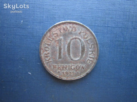 - року - года ^/--/^ Монета 10 фенигов Королевство Польша 1917 F оккупация Германия первая мировая война ^_^^^ Королівство Польща 1917 F окупація Німеччина перша світова війна - фото фото фото