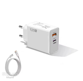 Зарядні пристрої Зарядные устройства ^/--/^ Зарядний пристрій 120 /--/ W Charger + Кабель 6 /--/ A USB-A to USB-C White ^_^^^ Зарядное устройство 120 /--/ W Charger + Кабель 6 /--/ A USB-A to USB-C White - фото фото фото