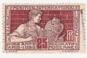 Франція Франция ^/--/^ Франция 1924  г. № 168 гашеная ^_^^^ Франція 1924 р. No 168 гашена - фото фото фото