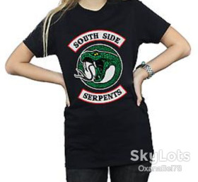 Футболки Футболки ^/--/^ Жіноча футболка Riverdale South side Serpents New Look xs  42 ^_^^^ Женская футболка Riverdale South side Serpents New Look xs 42 - фото фото фото