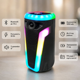 Портативні колонки, спікери Портативные колонки, спикеры ^/--/^ Колонка-Bluetooth 4 дюйма MS-3638 /--/ BT 40 см / Акустична систем з Bluetooth / Колонка з RGB підсвічуванням ^_^^^ Колонка-Bluetooth 4 дюйма MS-3638 /--/ BT 40 см / Акустическая систем с Bluetooth / Колонка с RGB подсветкой - фото фото фото