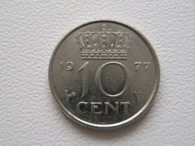 Нідерланди Нидерланды ^/--/^ Нидерланды 10 центов 1977 года 21328 ^_^^^ Нідерланди 10 центів 1977 року 21328 - фото фото фото