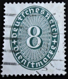 Веймарська республіка Веймарская республика ^/--/^ Германия  1927  г. № 116 гашеная ^_^^^ Німеччина 1927 р. No 116 гашена - фото фото фото