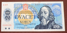 Чехословаччина Чехословакия ^/--/^ Чехословакия Чехословаччина 20 крон 1988 ^_^^^ Чехословаччина 20 крон 1988 - фото фото фото