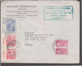 Америка Америка ^/--/^ Колумбия 1947 КЛАССИКА СТАНДАРТ ИСТОРИЯ ПОЧТЫ ПОЧТА ДОКУМЕНТ ОТПРАВЛЕННЫЙ ПОЧТОЙ КОНВЕРТ ПИСЬМО 5 /--/ м ^_^^^ Колумбія 1947 КЛАСИКА СТАНДАРТ ІСТОРІЯ ПОШОТИ ПОШТА ДОКУМЕНТ ВІДПРАВЛЕНИЙ ПОШИТИЙ КОНВЕРТ ПИСОМ 5 /--/ М - фото фото фото