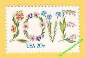Флора Флора ^/--/^ ФЛОРА Цветы США Цветок Любовь Полн.серия MNH** ^_^^^ ФЛОРА Квітки США Квітка Любов Полн.серія MNH** - фото фото фото