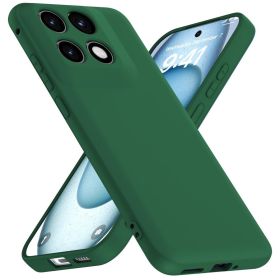 Чохли, бампера Чехлы, бампера ^/--/^ Чохол Fiji Full Soft Premium для Motorola Edge 70 Fusion протиударний бампер з мікрофіброю Dark Gree - фото фото фото