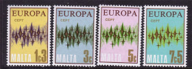 Малі Держави Європи Малые Государства Европы ^/--/^ Мальта 1972 г  MNH - EUROPA CEPT - ^_^^^ Мальта 1972 MNH - EUROPA CEPT - фото фото фото