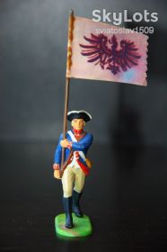 Фігурки, солдатики Фигурки, солдатики ^/--/^ Прусский знаменосец  ( ELASTOLIN ) 70 /--/ мм ^_^^^ Прусський знаменосець (ELASTOLIN) 70 /--/ мм - фото фото фото