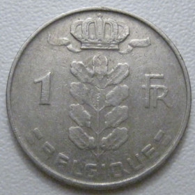 Бельгія Бельгия ^/--/^ Бельгія 1 франк 1966 року Belgique 42594 ^_^^^ Бельгия 1 франк 1966 года Belgique 42594 - фото фото фото