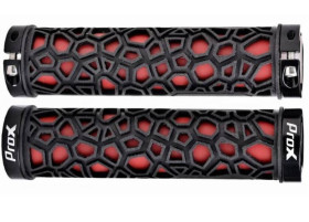 Рулі, виноси, гріпси Рули, выносы, грипсы ^/--/^ Грипси ProX GP-53 130 mm чорний з червоним, Lock (C-C-0220) ^_^^^ Грипсы ProX GP-53 130 mm черный с красным, Lock (C-C-0220) - фото фото фото