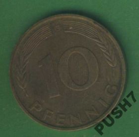 НДР, ФРН ГДР, ФРГ ^/--/^ ФРГ 10 пфеннигов 1989 г. G ^_^^^ ФРН 10 пфенігів 1989 р. - фото фото фото