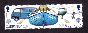 Транспорт Транспорт ^/--/^ Авиация .  Гернси 1988 г  MNH - сцепка - EUROPA CEPT ^_^^^ Гернсі 1988 MNH — зчіпка - фото фото фото