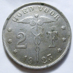 Бельгія Бельгия ^/--/^ Бельгія 2 франка 1923 року BELGIË #6 /--/ П /--/ 1546 ^_^^^ Бельгия 2 франка 1923 года BELGIË #6 /--/ П /--/ 1546 - фото фото фото
